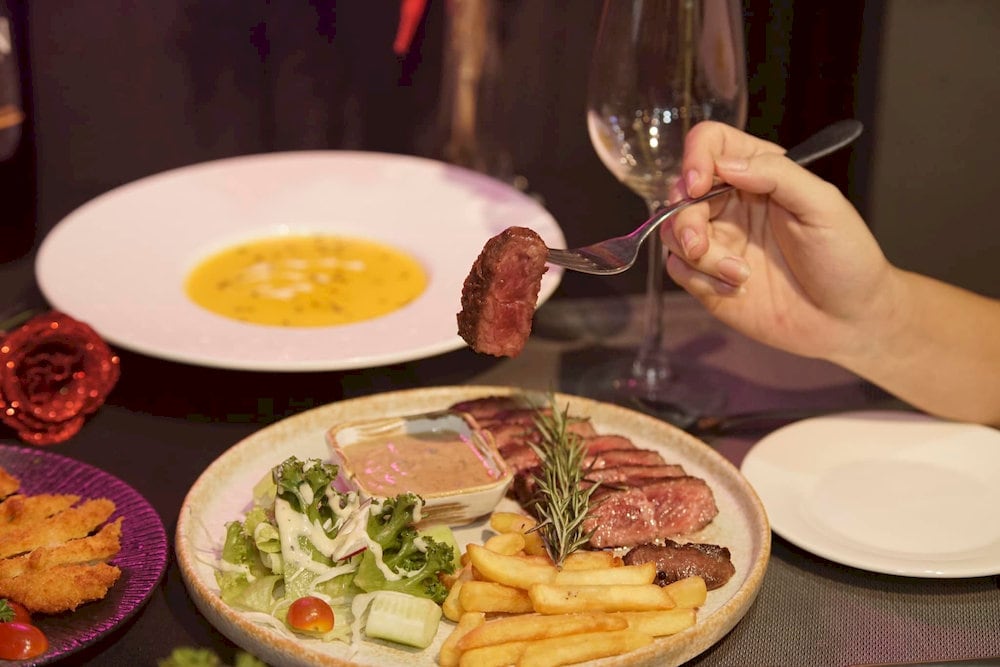 Steaks at Biu are always tender and flavorful thanks to imported ingredients and precise cooking